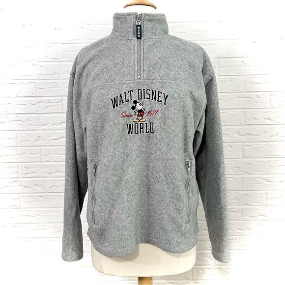 Disney Other - VINTAGE Walt Disney World Kids Fleece Half Zip Pullover Size XL